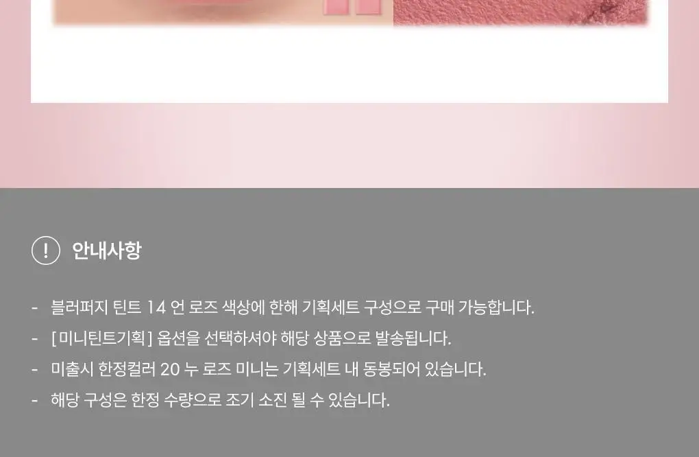 [NEW 어워즈기획][미니틴트증정] 롬앤 블러 퍼지 틴트 단품/기획 상세페이지 3